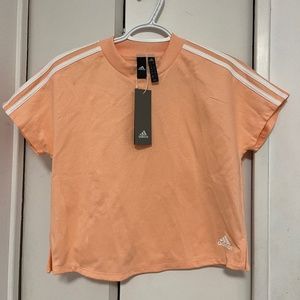Brand New Women's Adidas "AtTEETude" Tee T-shirt Glow Pink / White XS
